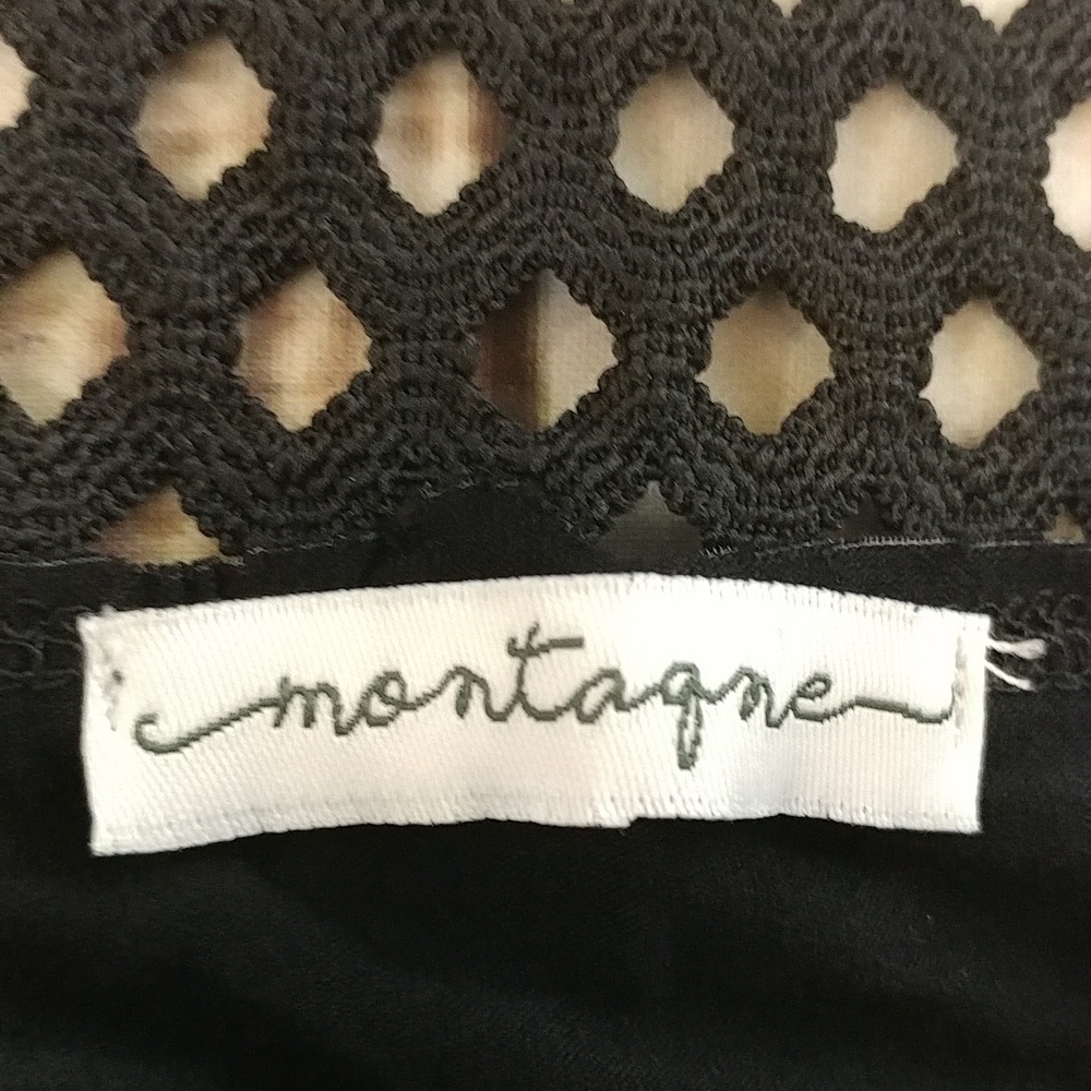 Montagne Top With Lattice Trim Black Size M - Picture 4 of 6